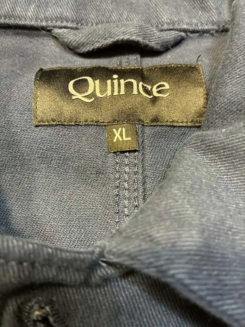 Quince Men's Canvas Chore Jacket in Navy, Size XL